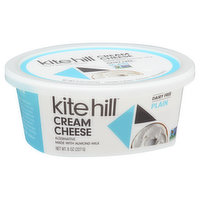 Kite Hill Cream Cheese, Dairy Free, Plain - 8 Ounce