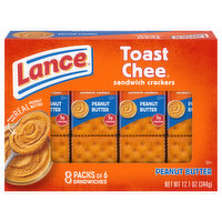 Lance Sandwich Crackers, Peanut Butter, 8 Packs - 8 Each 