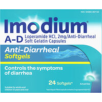 Imodium Anti-Diarrheal, 2 mg, Softgels