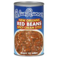 Blue Runner Red Beans, New Orleans Spicy Cream Style - 27 Ounce 