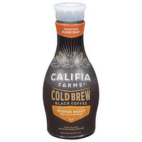 Califia Farms Coffee, Cold Brew, Blonde Roast, Pure Black, Unsweetened - 48 Fluid ounce 