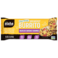 Alpha Burrito, Plant-Based, Breakfast, Meatless Sausage Scramble - 5.5 Ounce 