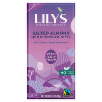 Lily's Milk Chocolate Style, Salted Almond - 3 Ounce 