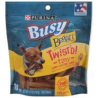 Busy Dog Treats, Twist'd, Tiny, Xtra Small, 10 Pack