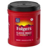 Folgers Coffee, Ground, Classic Roast, Medium - 33.7 Ounce 