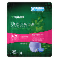 TopCare Underwear, Maximum, Small/Medium, for Women - 20 Each 