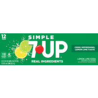 7-UP Soda, Lemon Lime, 12 Pack