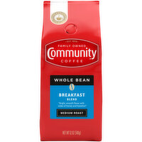 Community Breakfast Blend Medium Roast Whole Bean Ground Coffee - 12 Ounce 