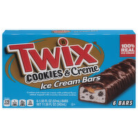 Twix Ice Cream Bars, Cookies & Creme - 6 Each 