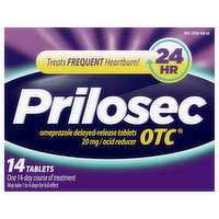 Prilosec OTC Acid Reducer, 20 mg, Tablets - 14 Each