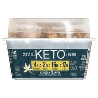 Ratio Dairy Snack, Keto Friendly, Vanilla + Granola - 4.7 Ounce 
