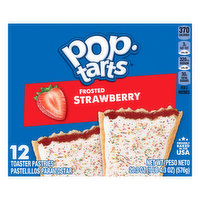 Pop-Tarts Toaster Pastries, Strawberry, Frosted, 12 Pack - 12 Each 
