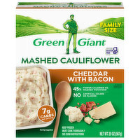 Green Giant Mashed Cauliflower, Cheddar with Bacon, Family Size - 20 Ounce 