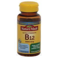 Nature Made Vitamin B12, Extra Strength, 3000 mcg, Softgels - 60 Each 