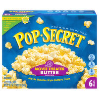 Pop-Secret Popcorn, Premium, Movie Theater Butter - 6 Each 