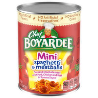 Chef Boyardee Spaghetti & Meatballs, Mini - 14.5 Ounce 