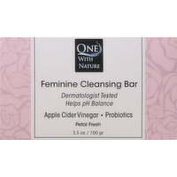 One with Nature Feminine Cleansing Bar, Petal Fresh - 3.5 Ounce 