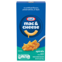 Kraft Mac & Cheese, Spirals, Original Cheese Flavor - 5.5 Ounce 