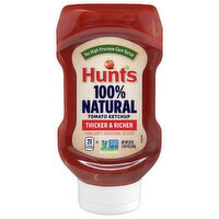 Hunt's Tomato Ketchup, 100% Natural, Thicker & Richer - 20 Ounce 