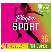 Playtex Tampons, Regular/Super - 36 Each 