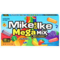 Mike and Ike Fruit Flavored Candy, 10 Flavors, Mega Mix - 4.25 Ounce 
