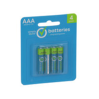 Simply Done AAA Alkaline 1.5V Batteries - 4 Each 