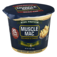 Muscle Mac Macaroni & Cheese, Aged Sharp White Cheddar