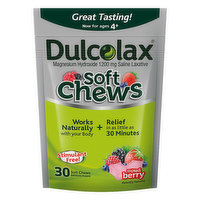 Dulcolax Soft Chews, 1200 mg, Mixed Berry - 30 Each