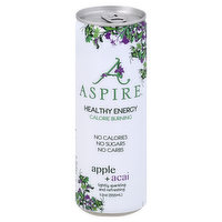 Aspire Energy Drink, Apple + Acai - 12 Ounce 