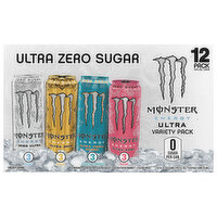 Monster Energy Drink, Ultra Zero Sugar, Variety Pack - 12 Each 