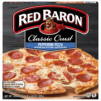 Red Baron Pizza, Classic Crust, Pepperoni - 20.6 Ounce 