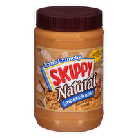 Skippy Super Chunk Extra Crunchy Natural Peanut Butter Spread - 40 Ounce 