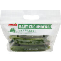 Brookshire's Baby Cucumbers, Seedless - 16 Each 