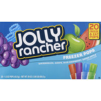 Jolly Rancher Freezer Pops, Watermelon/Grape/Blue Raspberry/Green Apple, 20 Pack - 20 Each 