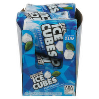 Ice Breakers Gum, Sugar Free, Peppermint, Ice Cubes - 6 Each 