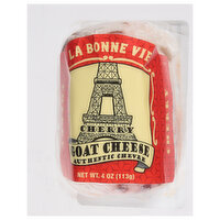 La Bonne Vie Cheese, Goat, Cherry - 4 Ounce 