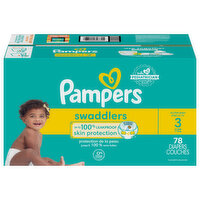 Pampers Diapers, Active Baby, Size 3 (16-28 lb), Super Pack - 78 Each 