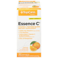 TopCare Fizzy Powder Mix, Essence C, 1000 mg, Packets, Orange