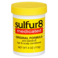 Sulfur8 Conditioner, Anti-Dandruff Hair & Scalp, Original Formula, Medicated - 4 Ounce 
