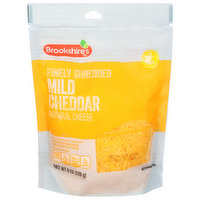 Brookshire's Finely Shredded Cheese, Mild Cheddar - 8 Ounce 