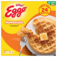 Eggo Waffles, Homestyle, Family Pack - 24 Each 