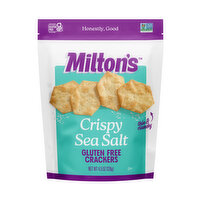 Milton's Baked Crackers, Gluten Free, Crispy Sea Salt - 4.5 Ounce 