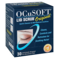 OCuSOFT Eyelid Cleanser, Original, Pre-Moistened Pads - 30 Each 