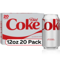 Diet Coke Cola, Diet - 20 Each 