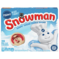 Pillsbury Cookie Dough, Sugar, Snowman - 20 Each