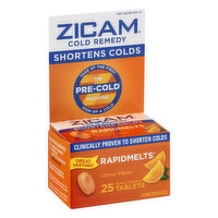 Zicam Cold Remedy, Quick Dissolve Tablets, Citrus Flavor - 25 Each 