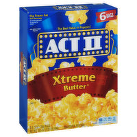 Act II Microwave Popcorn, Xtreme Butter - 6 Each 