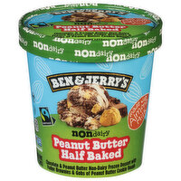 Ben & Jerry's Frozen Dessert, Non Dairy, Peanut Butter Half Baked - 1 Pint 