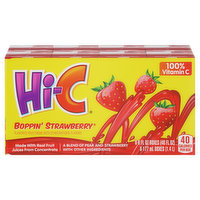 Hi-C Fruit Drink, Boppin' Strawberry - 8 Each