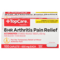 TopCare Arthritis Pain Relief, 8 HR, 650 mg, Caplets